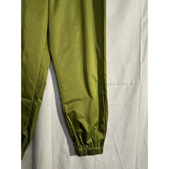 Revolve Superdown Pants Womens Large Green Parachute Cargo Trousers Joggers - Picture 8 of 12